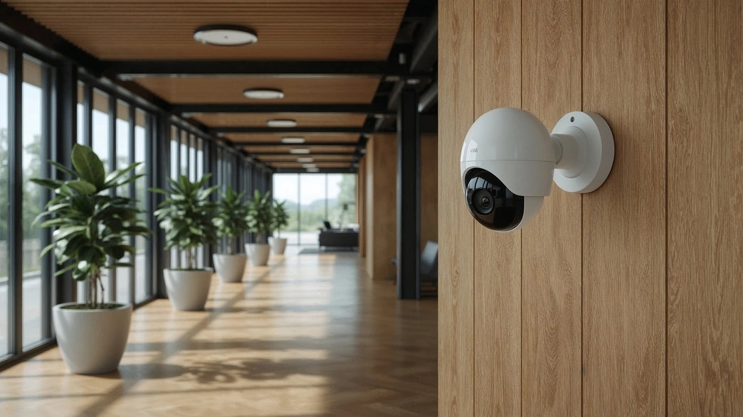 imagem de camera de segurança em artigo sobre segurança em condomínios